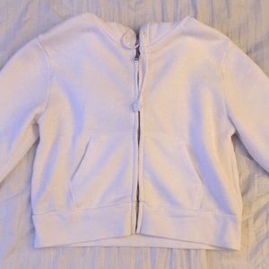 Brandy Melville White Crystal Hoodie